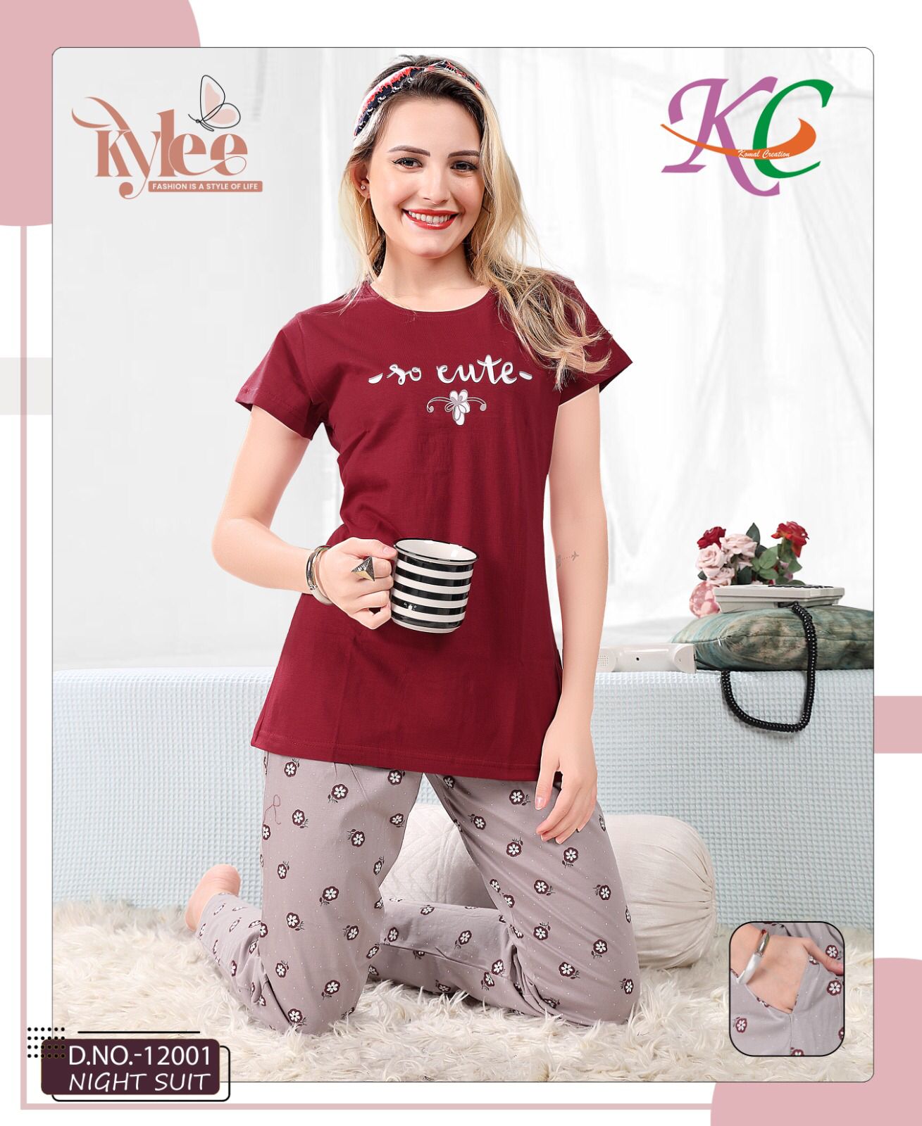 Kylee 12001 Regular Wear Cotton Night Suit
